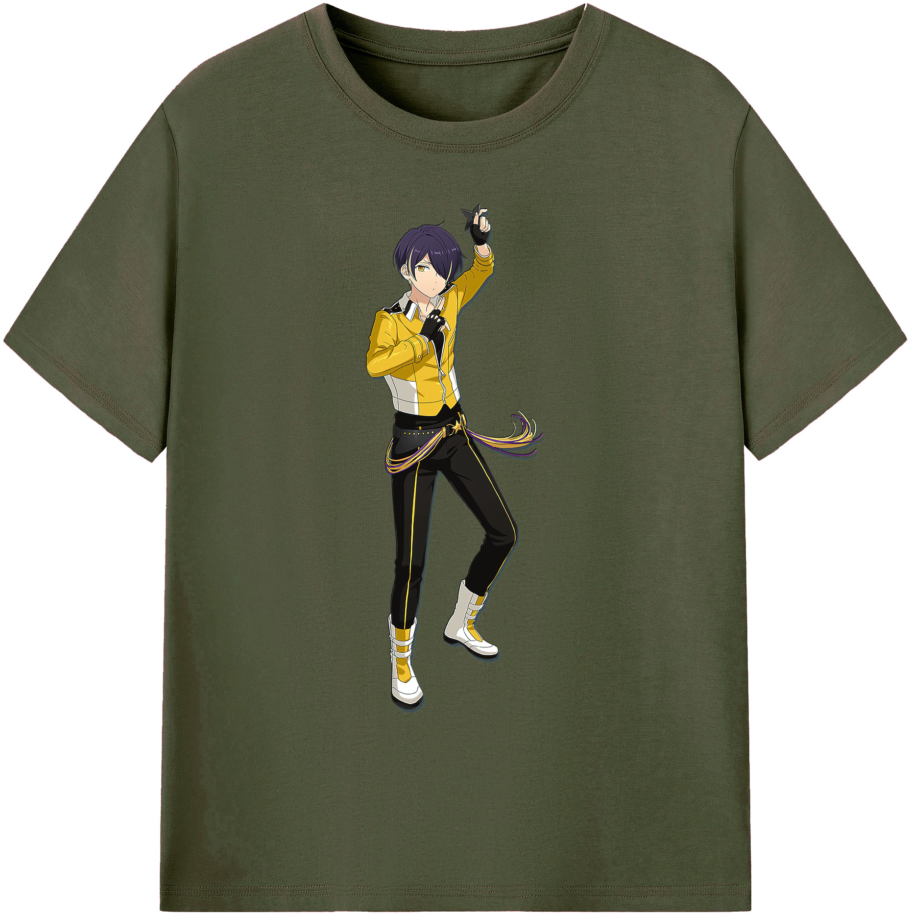 （画像用） あんさんぶるスターズ! Ensemble Stars 綿100％ メンズ半袖Tシャツ｜肌触りやわらか＆通気性